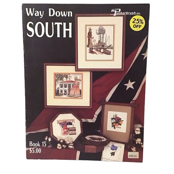 Vintage Way Down South Book 15 Cross Stitch Booklet Puckerbrush - Picture 1 of 8